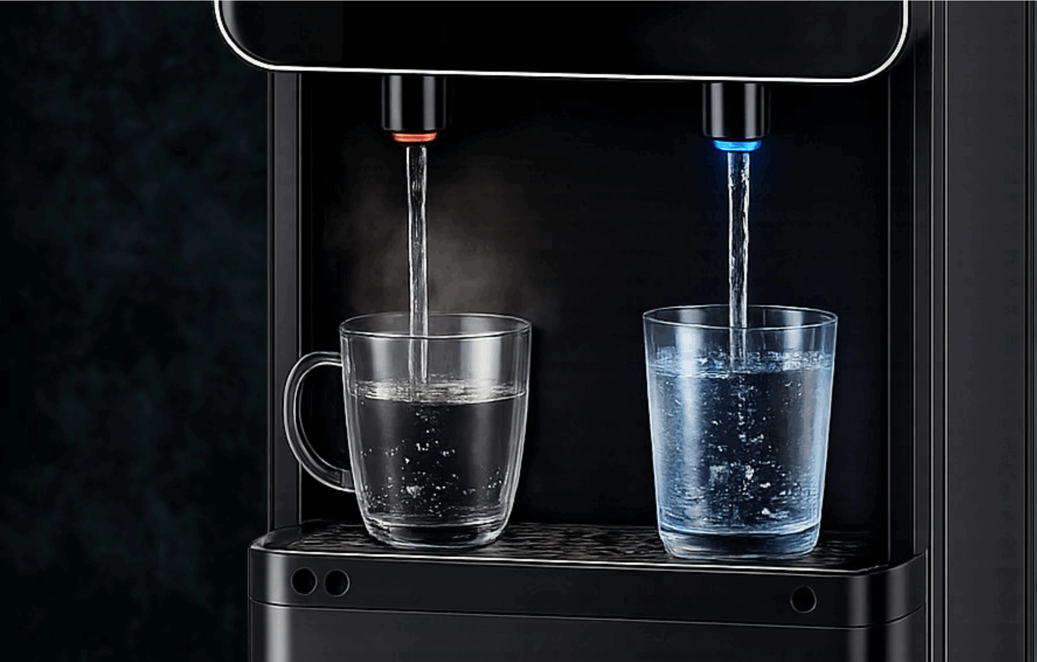 Pure mineralized water dispensed from the PureAir30